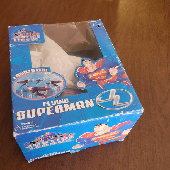 JUSTICE LEAGUE 2003 Fusion Toys DC Comics Flying SUPERMAN Collectors Edition New - Picture 1 of 9